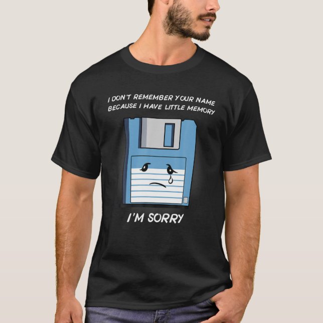 Floppy Disc Little Memory Cute Design Basic Style T-Shirt (Front)
