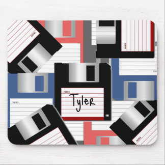 Floppy Disc Pile Computer Retro Personalized Desk  Mouse Pad