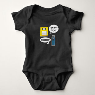 Floppy Disk Diskette USB Baby Bodysuit