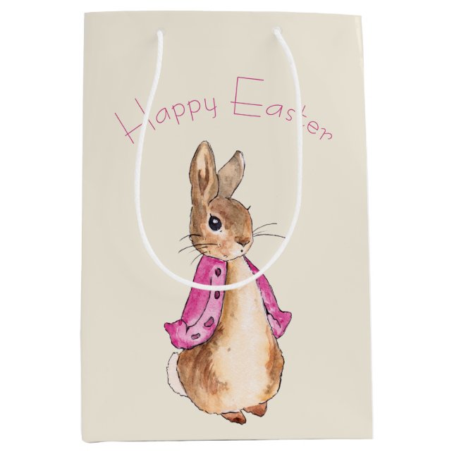 Flopsy Beatrix Potter the Easter bunny rabbit Medium Gift Bag (Front)