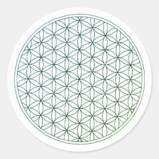 Flor de la Vida Calca Classic Round Sticker