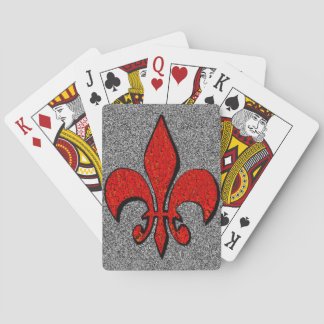Flor-De-Lis,crest,flower-lily,dynastic,coat-of-arm Playing Cards