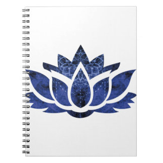 Flor de Loto con atrapa sueños azul Notebook