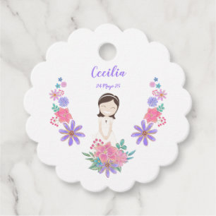 Flor Label First Communion CECILIA