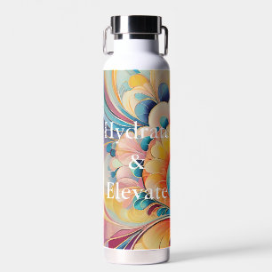 Flora 3 Floral Pastel Water Bottle Type 2
