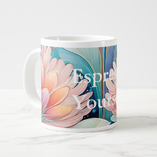 Flora 4 Floral Pastel Specialty Mug