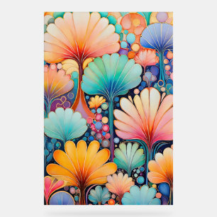 Flora 6 Floral Pastel Acrylic Sign
