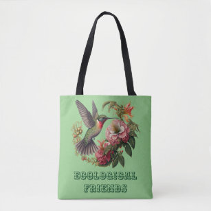 flora and fauna tote bag
