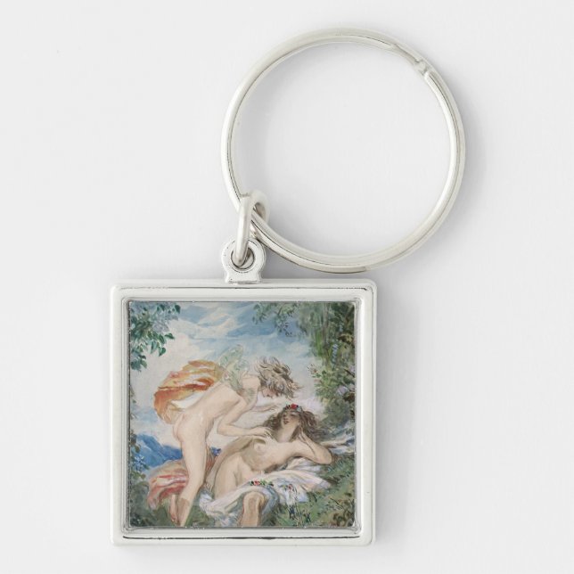 Flora and Zephyr Keychain (Front)