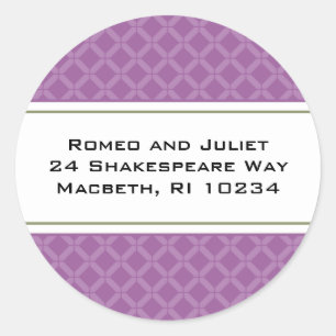 Flora Bee Registry Card Classic Round Sticker