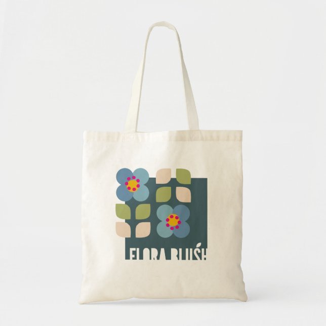 FLORA BLUSH - Modern Tote Bag (Front)