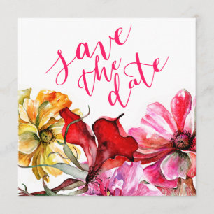 Flora Botanica Watercolor Save the Date