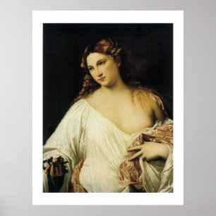 Flora, by Titian Poster