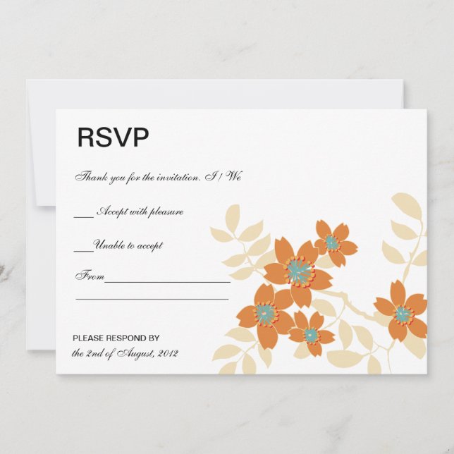 Flora - Cartes RSVP (Devant)