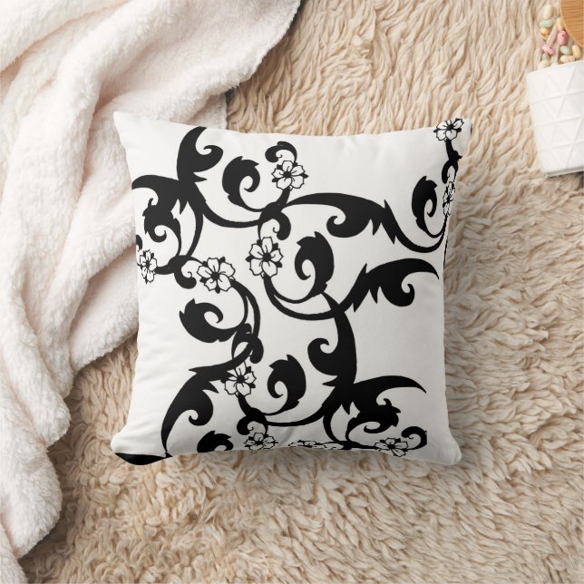 Flora - Colour of the heart Throw Pillow (Blanket)