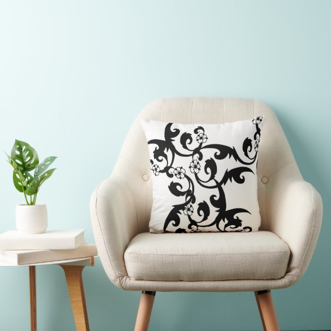 Flora - Colour of the heart Throw Pillow (Chair)