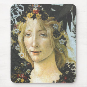 Flora (detail of Primavera) Botticelli Fine Art Mouse Pad