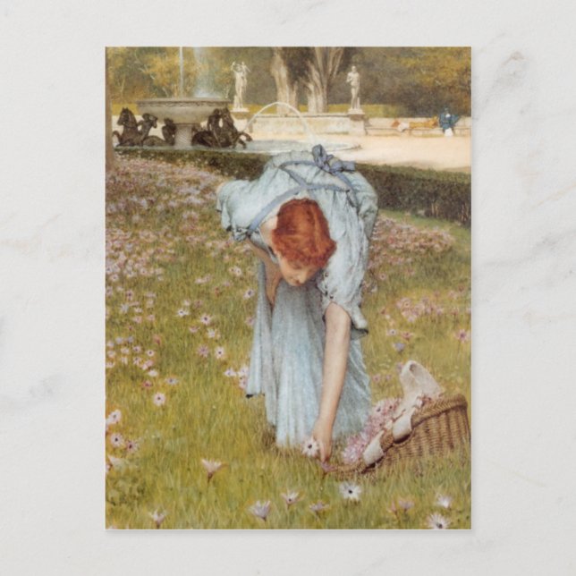 Flora en détail - Lawrence Alma-Tadema carte posta (Devant)