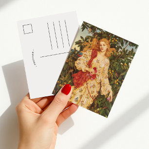 Flora   Evelyn De Morgan Postcard