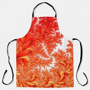 Flora flower blossoms background apron
