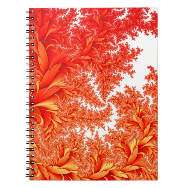 Flora flower blossoms background notebook (Front)