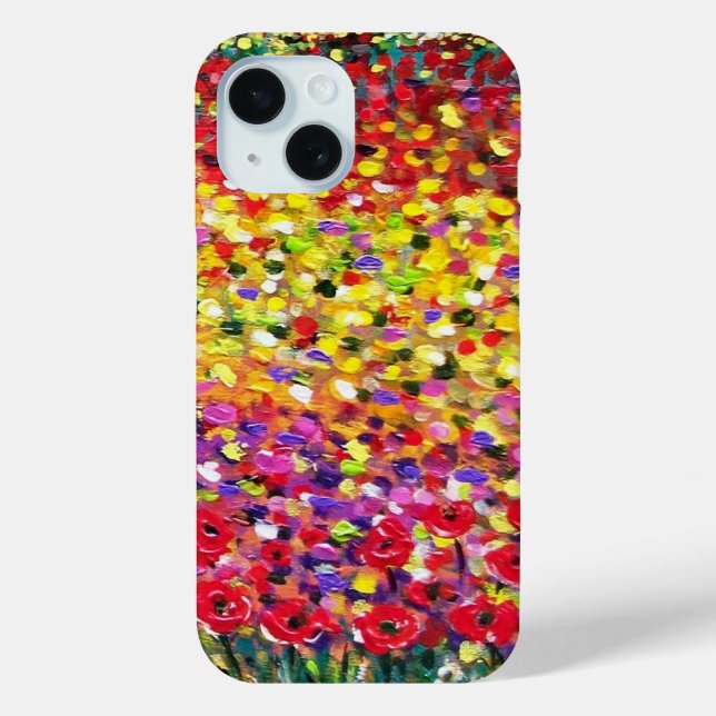 FLORA IN TUSCANY Flower Field Poppies particular Case-Mate iPhone Case (Back)