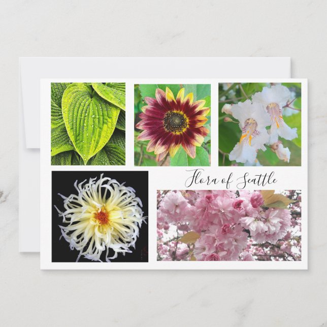 flora of Seattle Invitation (Front)