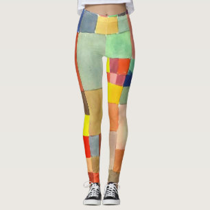 Flora on Sand by Paul Klee, Abstract Art  Leggings