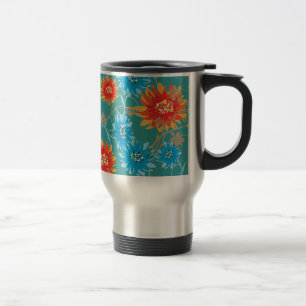 Flora patterns travel mug