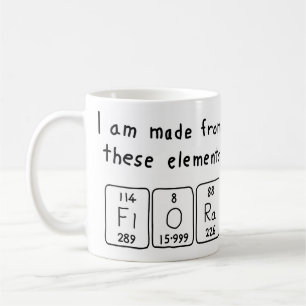 Flora periodic table name mug