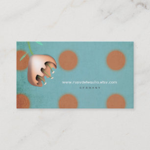Flora Polka Dots Photoshop CS6 Designer Business C Card