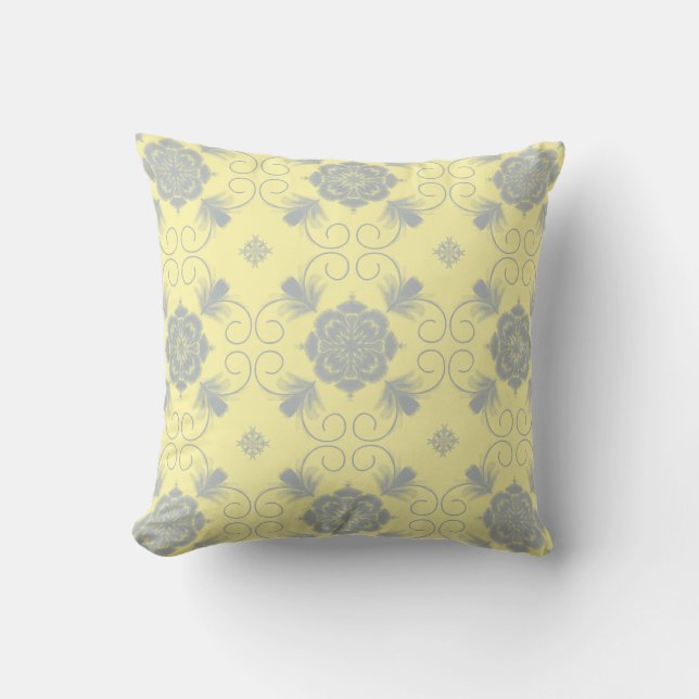 Flora Royale Decorative Throw Pillow (Front)