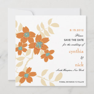 Flora - save the date Cards