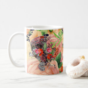 flora skull Design Mug