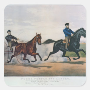 Flora Temple' and 'Lancet' Square Sticker