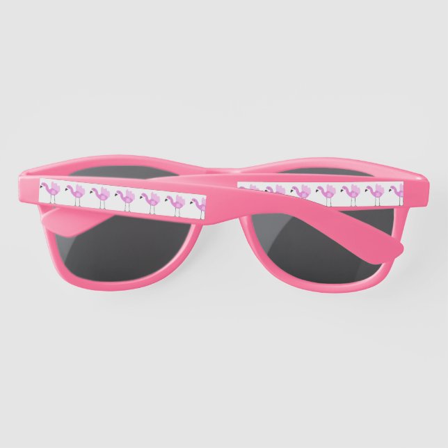 Flora The Flamingo Pattern Sunglasses (Back)