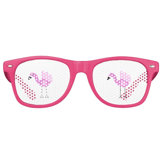 Flora The Flamingo Retro Sunglasses (Front)