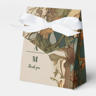 Flora Vintage Art Nouveau Wedding Favor Box