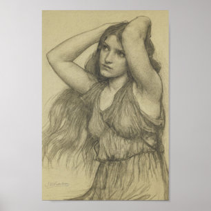 Flora with Long Hair Poster