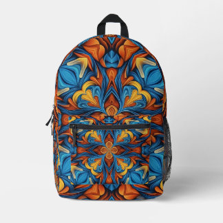 "FloraFrenzy" Printed Backpack