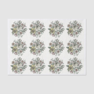 Floraison design on tissue paper