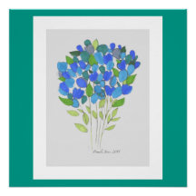 Floral #02 20" x 20" Poster parfait