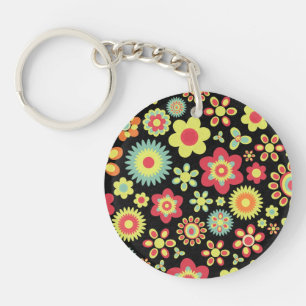 Floral 100113 keychain