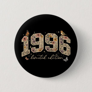 Floral 30th Birthday Limited Edition 1996 2 Inch Round Button