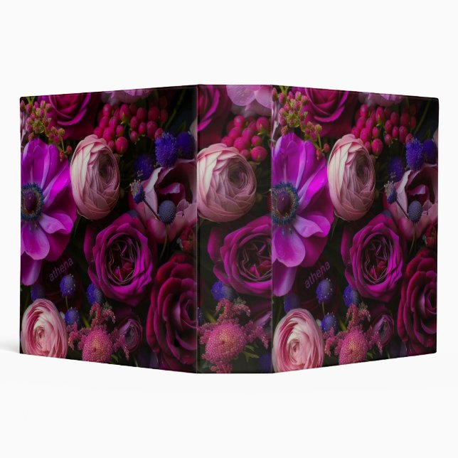 Floral 3-Ring Binder 2” Thick  (Background)