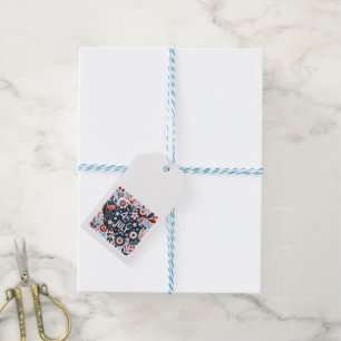 Floral 4th of July Gift Tags