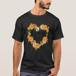 Floral 56 Years Old Birthday 56 Years Loved 56th B T-Shirt