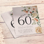 Floral 60th Birthday Budget Invitation Flyer<br><div class="desc">Celebrate your special day in style with this beautiful, budget-friendly floral invitation flyer. Perfect for any 60th birthday celebration, this vibrant design features colourful flowers with a modern twist. Every detail can be customized to create the perfect look for your event. Share the joy of your milestone birthday with family...</div>