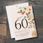 Floral 60th Birthday  Thank You Card<br><div class="desc">Say thank you to those who celebrated your 60th birthday with you. this vibrant design features colourful flowers with a modern twist. Every detail can be customized to create the perfect look for your event.</div>