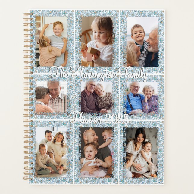 Floral 9 photo collage planner (Front)